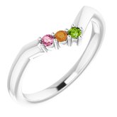 Family Stackable V Ring 
